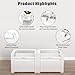 GDLF Washer and Dryer Pedestals, Universal Washer and Dryer Stand with Pull-Out Shelf, Laundry Pedestal with Storage, 800LBS Capacity,White