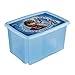Produktbild keeeper Disney Frozen Aufbewahrungsbox mit Dreh-/Stapelsystem, 55,5 x 40 x 30 cm, 45 l, Anna, Blau