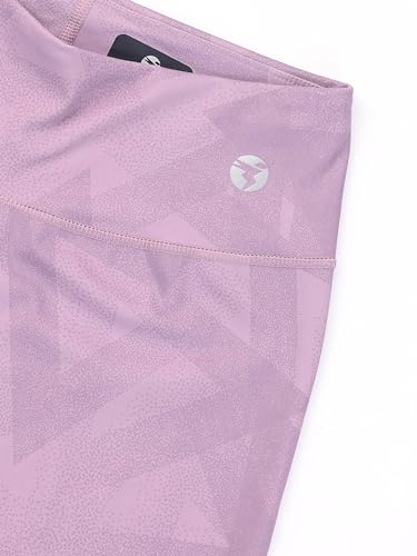 Image of TECHNOSPORT Womens Skinny Fit Activewear Tights for Running, Gym, Sports and Regular Use, Antimicrobial and Printed