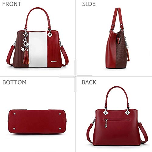 Handbags for Women with Multiple Internal Pockets in Pretty Color Combination - Thumbnail 5