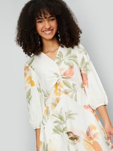 Image of Max Women's Cotton A-Line Midi Casual Dress