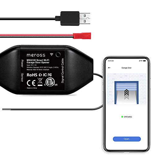meross Smart Garage Door Opener Remote, APP Control, Compatible with Alexa, Google Assistant