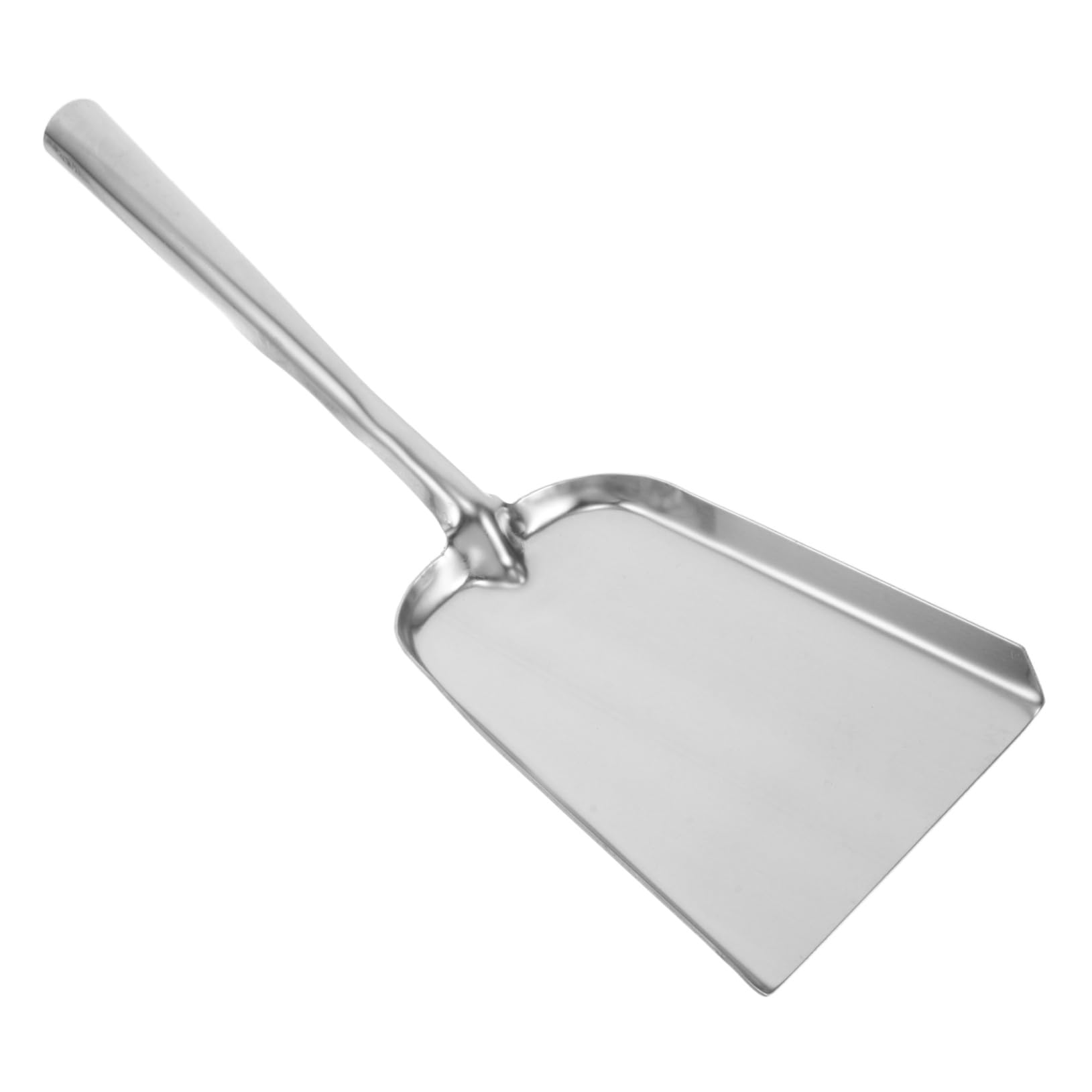 STOBAZA Stainless Steel Ash Shovel Heavy Duty Garden Spade Weeding Coal Handling Food Preparation Tool Easy Cleaning