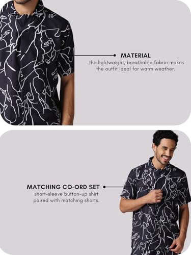 Image of DHRUVI TRENDZ Men Lycra Co-Ord Set