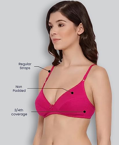 Image of Lyra Women's Cotton Non Padded Wire Free Seamless Bra