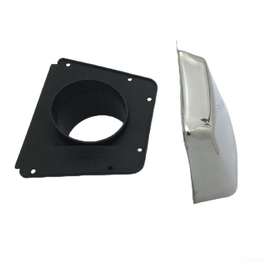 Aération de hotte d'échappement pour ventilation de bateau, grille d'aération de capot d'échappement en acier inoxydable avec base en nylon pour accessoires de quincaillerie marine