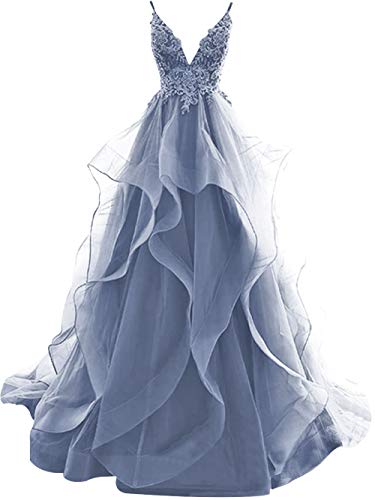 HUINI Ballkleider Lang Elegent Abendkleid Hochzeitskleider Standesamt Damen...
