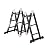 VEVOR Multi-Purpose Folding Ladder, 7-in-1 Tall Extension Step Ladder, A Frame 3 Step with Scaffolding Plank Telescoping Ladder, 12ft Reach Height Heavy Duty Ladder, 330 lbs Capacity for Home Outdoor
