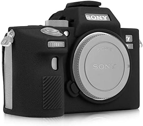 STSEETOP Sony A7III Case, Silicone Rubber Detachable Protective Camera Case Cover, Compatible with Sony A7 III A7 RIII Sony ILCE-7RIII A73 A7R3 (Black)