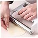 WATIIFUFU Stainless Steel Rolling Pin for Baking Ergonomic Double Roller Tool Smooth for Easy Cleaning for Pizza Pastry and All Types