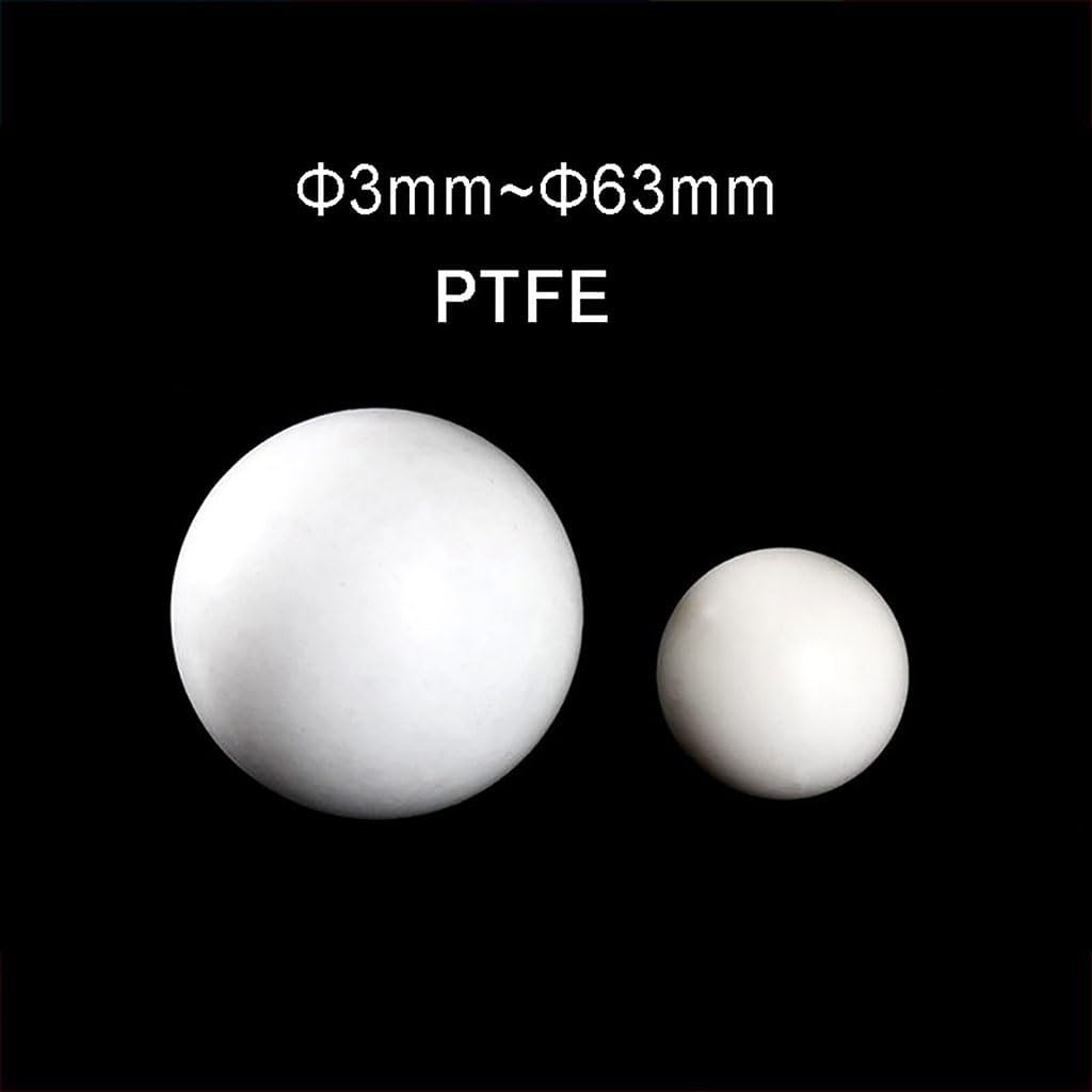 1-5pcs White Solid PTFE F4 Ball Bead Diameter 3mm to 63mm Diaphragm Pump Ball Corrosion Resistant Sealing Balls(2pcs,40mm)
