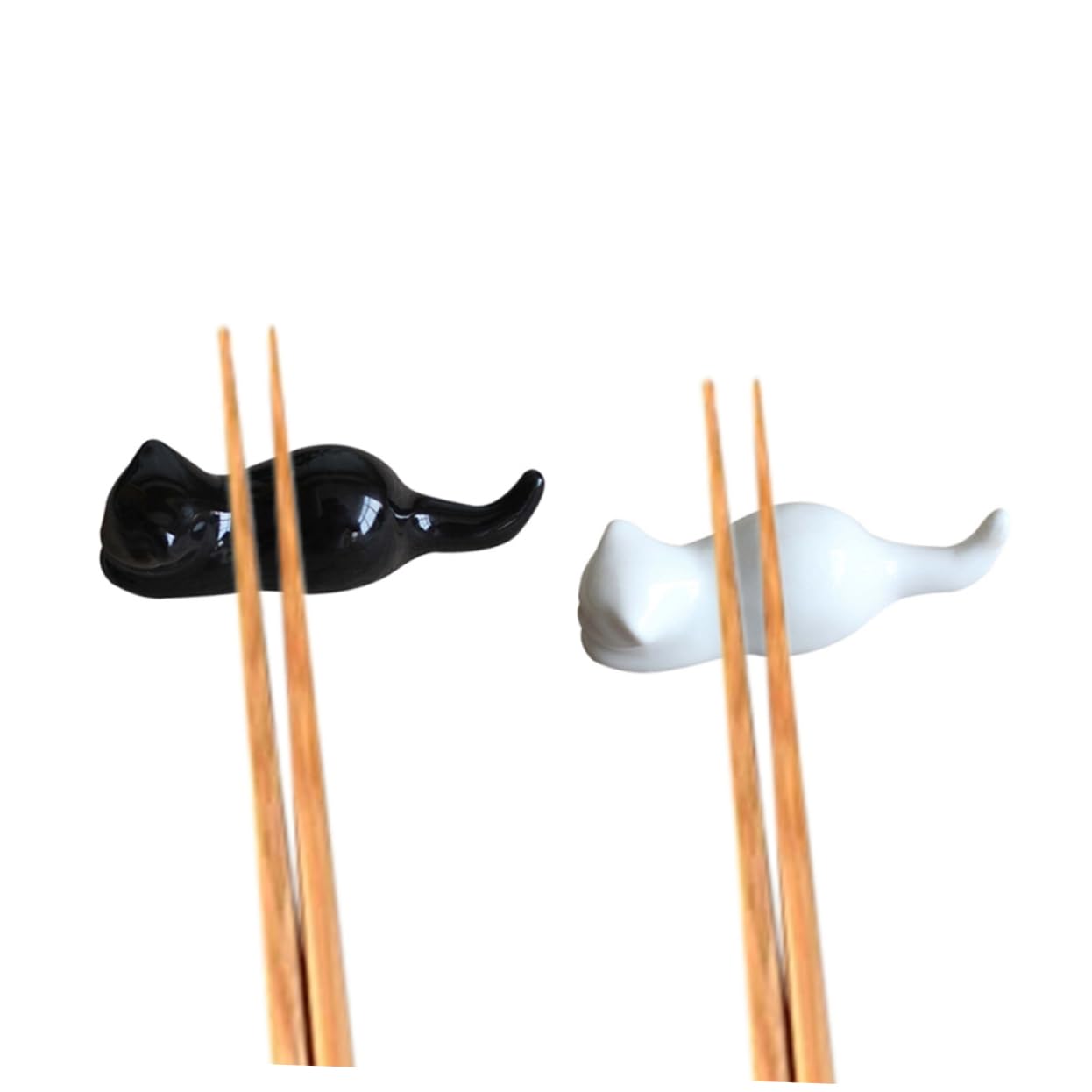 MRKU Repose-Baguettes, Supports à Baguettes pour Restaurant, en céramique, Lot de 3