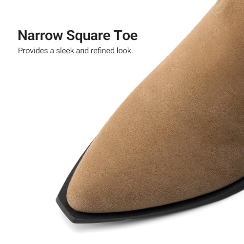 DREAM PAIRS Suede Knee High Fall Tall Boots for Women,Brown,6.5 - image 4