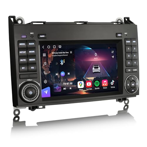 🚗【Modelli e anni compatibili】Questa autoradio gps si adatta a Mercedes Benz Classe A W169 2005-2012, Mercedes Benz Classe B W245 2005-2012, Mercedes Benz Sprinter Viano Vito dal 2006, VW Crafte dal 2006 in poi. 【Dimensioni di installazione】244mm (larghezza superiore)*130mm (altezza)*240mm (larghezza inferiore). Si prega di misurare le dimensioni del cruscotto per assicurarsi che questa autoradio si adatti prima dell'acquisto. Una volta che la dimensione si adatta, sarà plug and play.