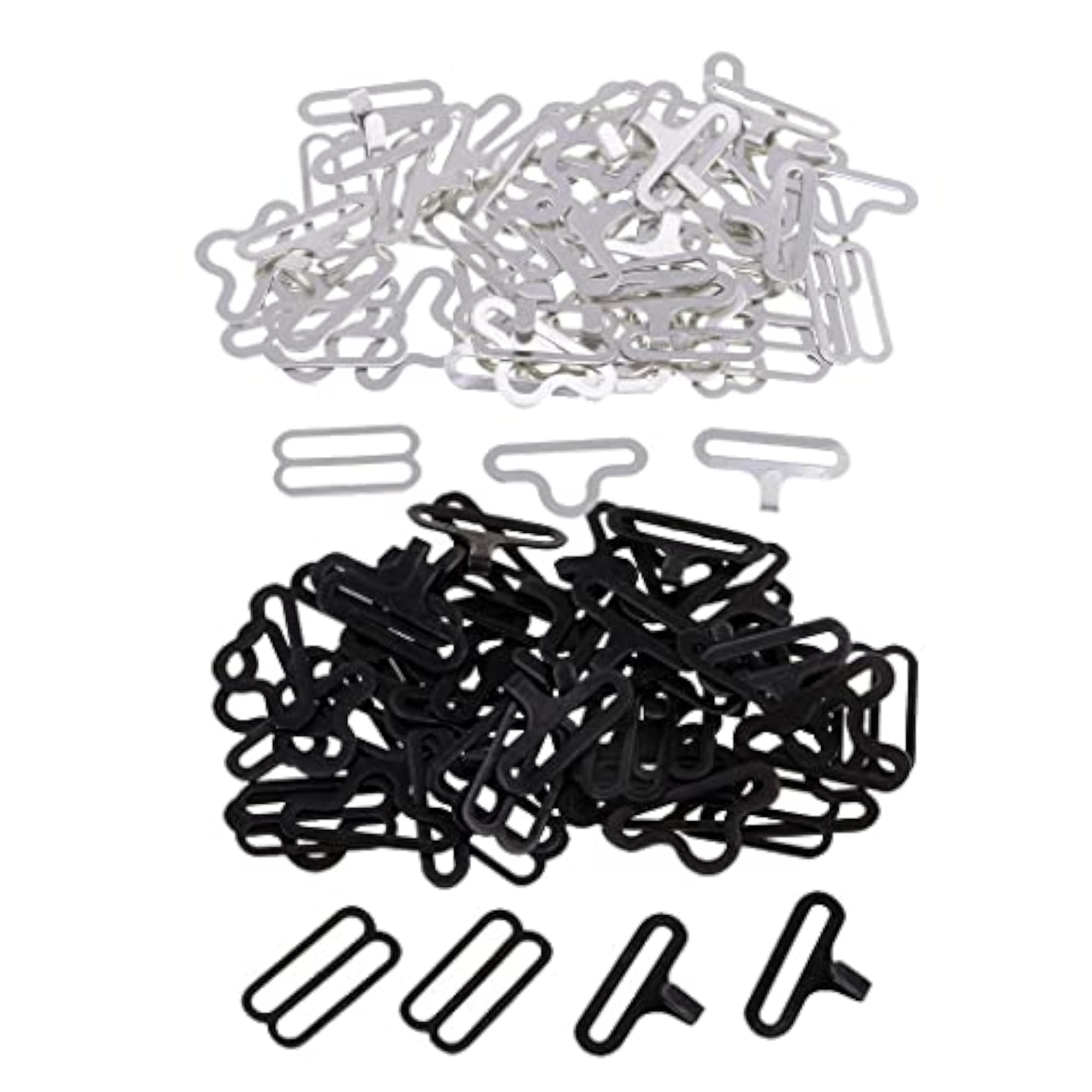 40 Sets Bow Tie Clips Metal Hooks for Necktie Strap Crafts