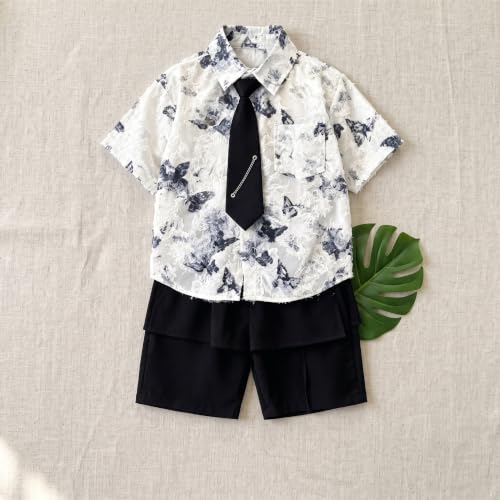 Conjunto hawaiano transpirable de algodón suave para niños activos 4