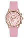 GUESS Women's Rose Gold-Tone and Pink Multifunction Watch