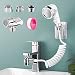 Mr.baby Set soffione doccia per lavandino,Doccetta per Lavandino,Telescopico Doccino con Adattatore Aeratore Rubinetto 24mm G1/2 per Rubinetto del Bagno, Rubinetto del Cucina (Rubinetto non Incluso)