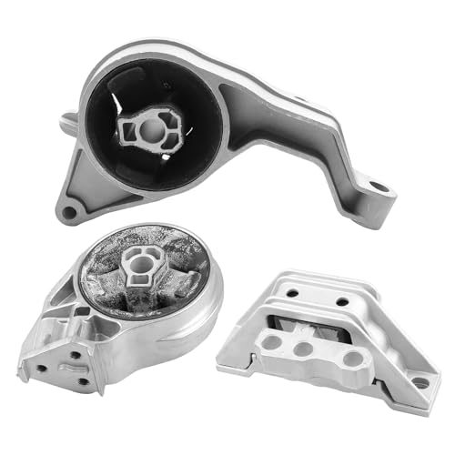 3PCS Engine Motor Mount and Trans Mount Fit for Chevrolet Cobalt 2005-2010, for HHR 2006-2011, for Saturn Ion 2005-2007, 2.2L, 2.4L, Replace A5374,A3081,A5385, Engine Mounts and Transmission Mount