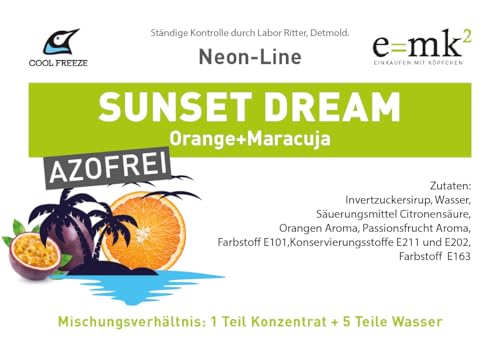 Slush-Sirup Eis Sunset Dream (Orange-Maracuja) | Konzentrat 5 L | Azo und Glycerin Frei | Slushy Eis selber machen | Slushmaschine Konzentrat 1:5, Perfekt für Ninja Slushy Maschine | Premium Qualität – Bild 5