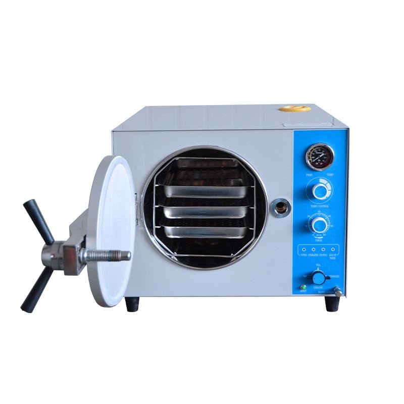 US Stock Lab Tabletop Electric Autoclave High Pressure Steam Sterilizer Autoclave 20L 24L litres Machine (20L Stainless Steel)