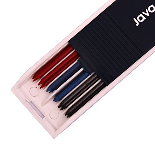 Crayon mécanique 2.0 mm Java Pen avec 12 mines HB colorées pour dessin - 5