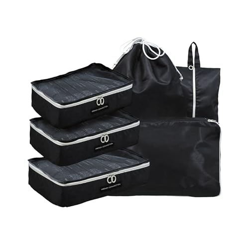 CELIMS - Juego de Maletas de Viaje 4 Piezas + Organizadores para Maletas | Maleta Cabina + Mediana + Grande + Neceser | Rígida ABS + Cerradura | Ruedas 360º | Negro - imagen 8