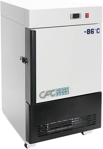 HNZXIB -86C Ultra Low Temperature Freezer 30L 1.06 cu ft, Lab Freezer with Digital Display & Alarm, High-Efficiency CoolingBiotech/Pharma/Sample Storage