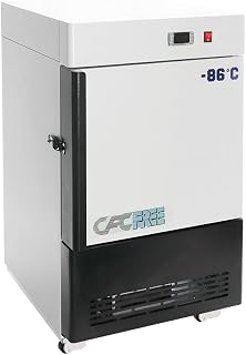 HNZXIB -86°C Ultra Low Temp Freezer 30L (1.06 cu ft), Lab Freezer with Digital Display & Alarm, High-Efficiency Cooling(Biotech/Pharma/Sample Storage)