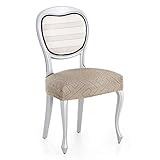 Diseño de la funda para asiento de la silla moderno y con variedad de colores.