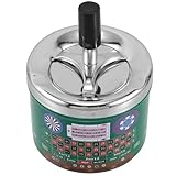 Design raffiné : l’élégant plateau tournant de ce cendrier à cigarettes rotatif apporte une touche de sophistication à tout intérieur, alliant style et fonctionnalité. cendrier sans fumée rotatif, cendrier de bureau à pression