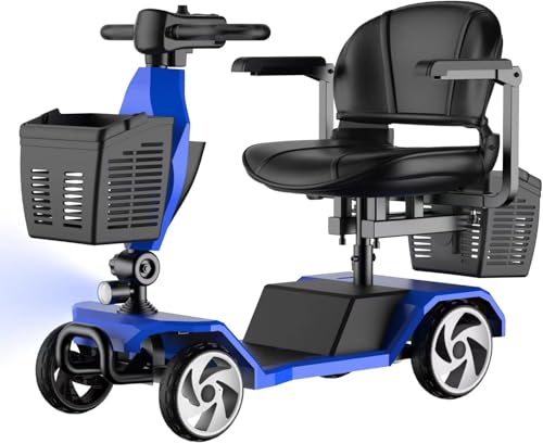 4-Wheel Heavy Mobility Scooter for Seniors & Adults, 350W Electric Wheelchair,...
