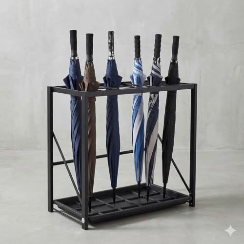 GL GLOBAL LIFE Folding Umbrella Storage Stand Rack Holder Organizer