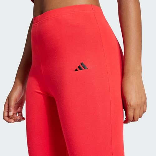 adidas Women's Essentials Small Logo Flared Leggings, Pure Ruby/Black, S - Image 3