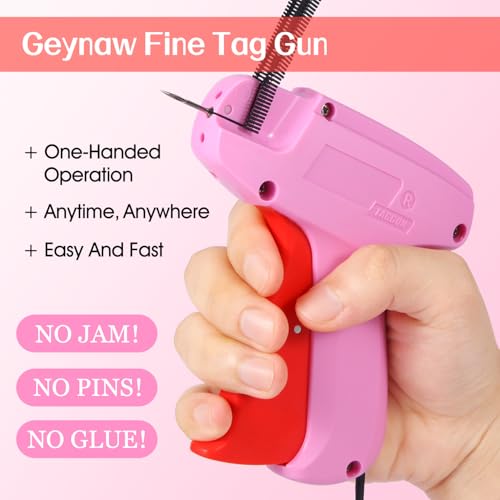 Image of Stitchy Mini Stitch Gun -Tagging Gun for Clothing - Handheld Stitch Gun for Clothes - Comes with 1500 Black & 1500 White Fasteners, 2 Fine Needles - Tag Gun for Clothes - Quick Clothing Fixer