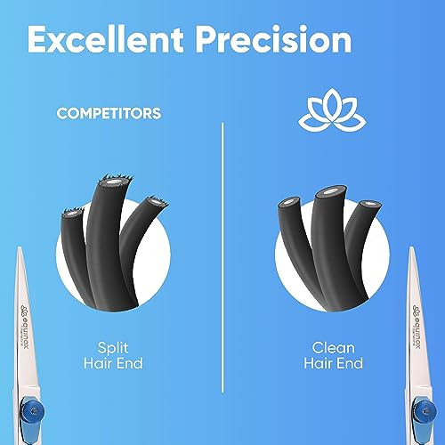 Image of Equinox Razor Edge Series Professional Hair Scissors - 6.5 inch Premium Japanese Stainless Steel Hair Cutting Scissors, Hair Shears, Hair Razors for Hair Cutting, Barber Accessories & Hair Salon Supplies