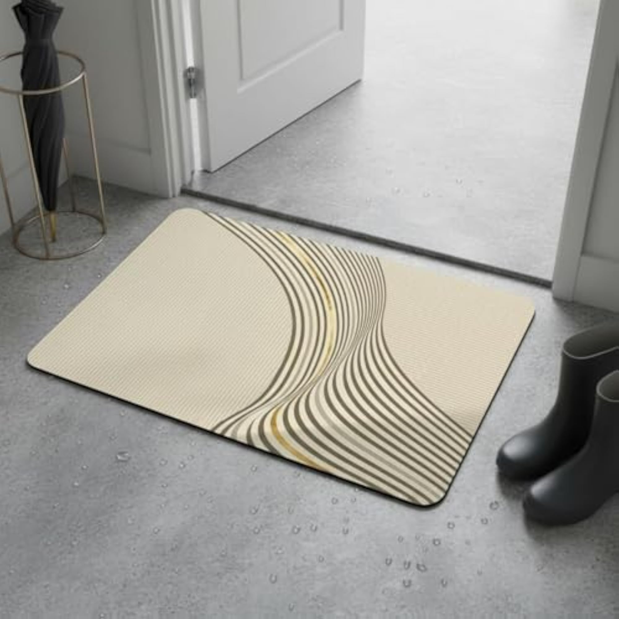 Diatomite Quick Dry Bath Mat, Rectangular Style-3