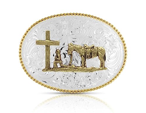 Montana Silversmiths Belt Buckle Christian Cowboy Silver 1849-731L