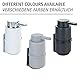 WENKO Wand Seifenspender Mod. Woya, nachfüllbarer Pumpspender aus Keramik für bis zu 250 ml Flüssigseife, Turbo-Loc® Befestigung ohne Bohren, 6,8 x 13 x 6,8 cm, Schwarz