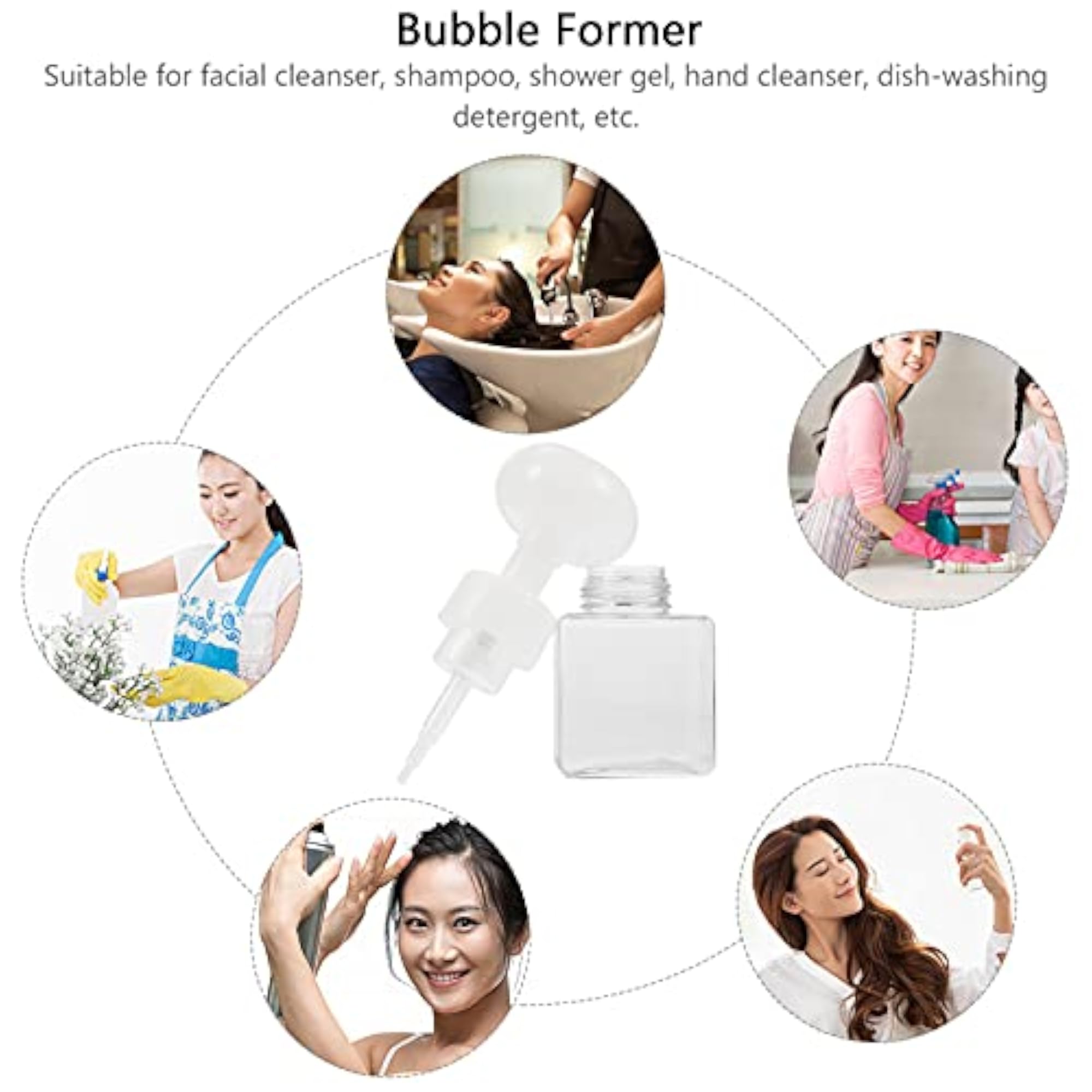250ml Flower Shape Refillable Travel Foam Pump Bottle