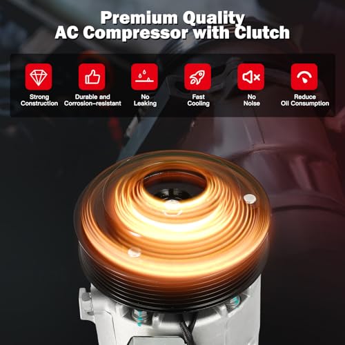 Image of CCIYU AC Compressor w /Clutch for Kia Soul 2.0L 2012-2013