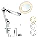 Produktbild Tomshine LED-Lupenlampe mit Klemme, 8-fache Vergrößerungslampe, verstellbare Schwenkarmlampe, Schreibtischlampe, 3 Farbmodi, dimmbar, für Tisch, Basteln, Werkbank