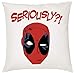 TRVPPY Cojín con relleno modelo Deadpool Seriously, 40 x 40 cm, cojín decorativo
