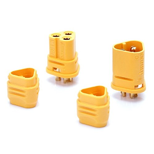UAV 5 Pairs MT30 Connector 2mm 3-Pin Male and Female Motor Connector Plug Set for RC Model