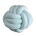 Nunubee Knot Pillow Ball Cojín de Felpa Juguetes Cojín para sofá Decoración del hogar y Regalo para niños φ22 cm / φ8,7 Pulgadas Green-2line-M