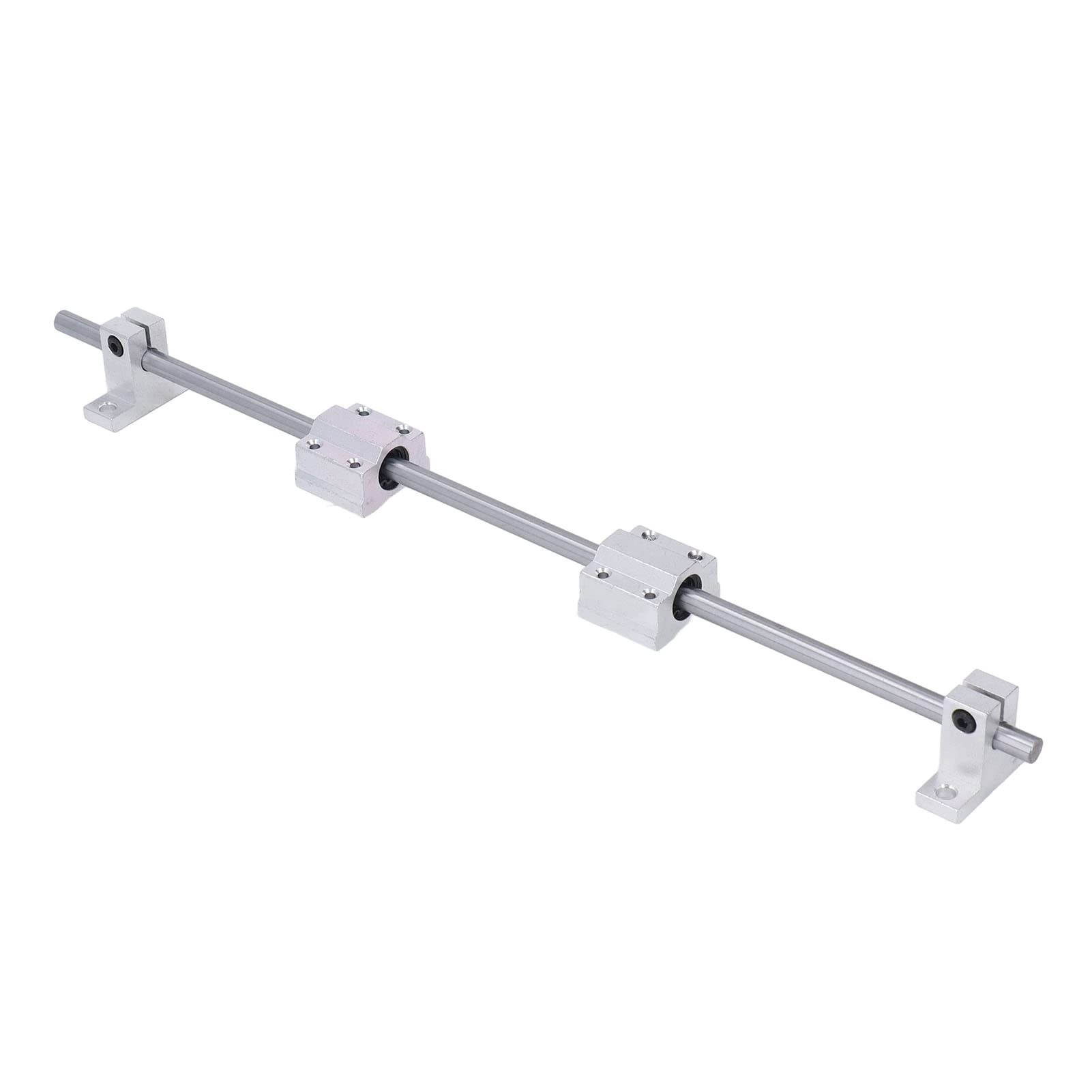 Set viti di comando 8mm 500mm, kit viti di comando T8, assi ottici orizzontali con accoppiatore blocco cuscinetto supporto albero guida, componenti di movimento lineare per