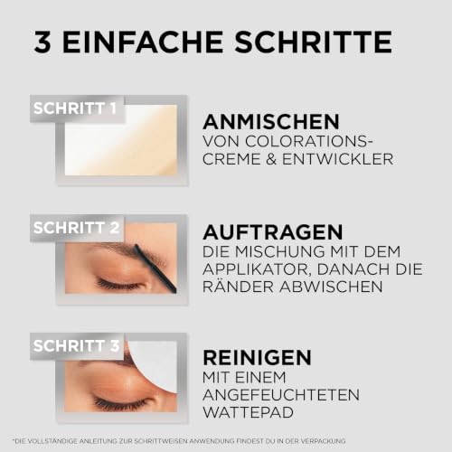 L'Oréal Paris Augenbrauenfarbe für einen strahlenden und perfekt gepflegten Look, Ammoniakfreie Augenbrauenfarbe… – Ansicht 6
