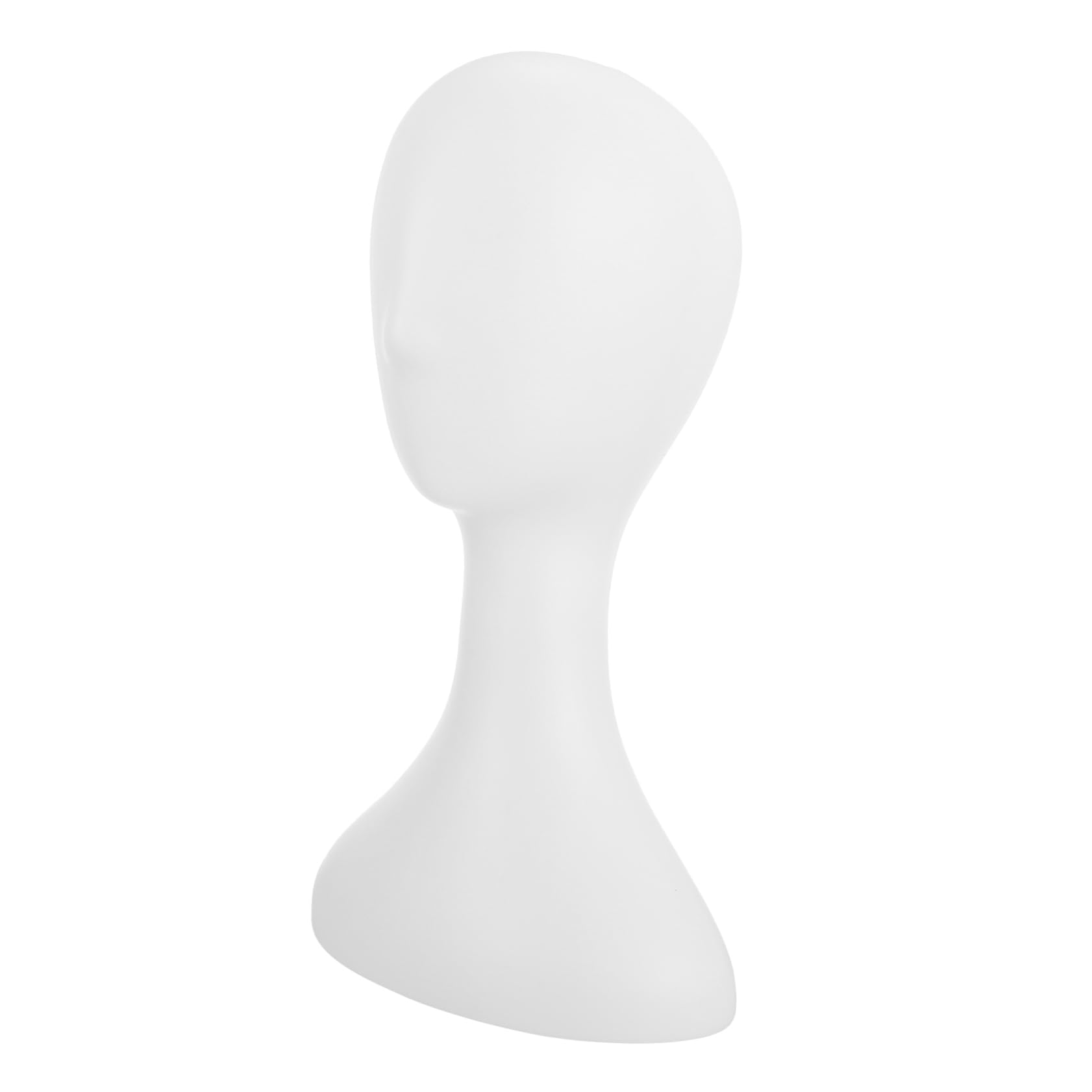 PartyKindom Professional Female Mannequin Head for Displaying Wigs Hats Glasses and Accessories Lightweight Abstract Design for Salon Home and Travel Use