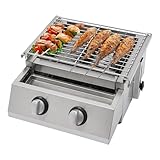 Propane Infrared Steak Grill, Portable LPG Gas Grill Outdoor Camping Gas Grill with Independent Ignition Design for for Camping Picnic