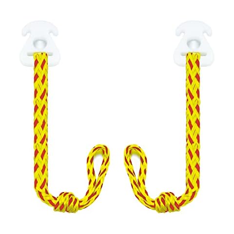 Cyberoctopus 2Pcs Boat Tube Towable Rope Connector for Tubing Boat Tubes Quick Connect Rope for Water Sports, Tubing, Skiing, Wake Boarding with Seadoo, Jet ski, Waverunner(Orange) Cover